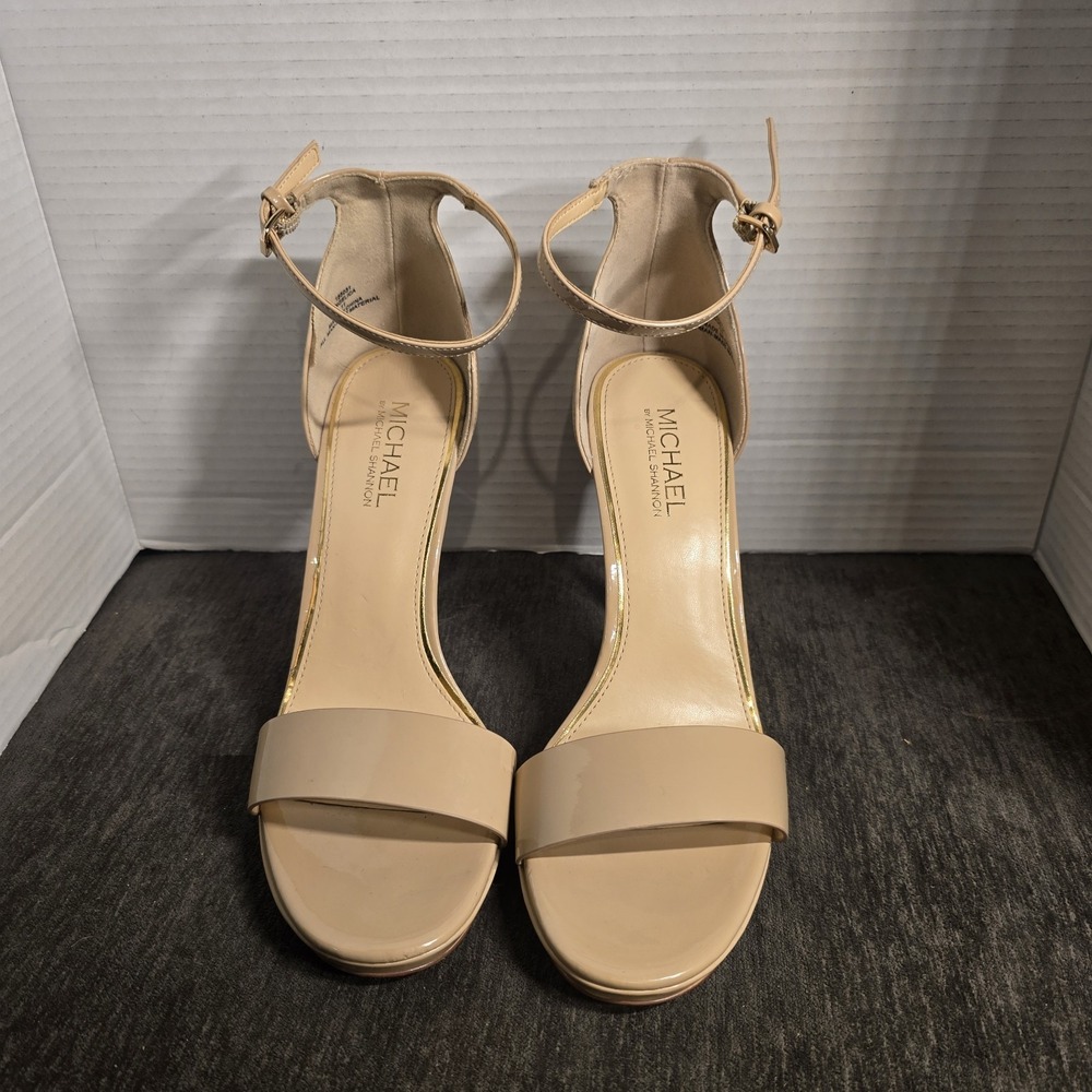 Michael By Michael Shannon Angelica Strappy Sandals Womens Size 11 Neutral